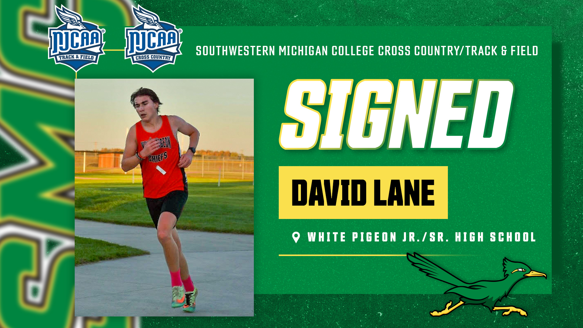 White Pigeon&rsquo;s David Lane Now a Roadrunner